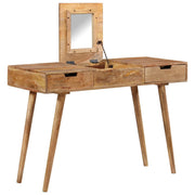 vidaXL Kaptafel met spiegel 112x45x76 cm massief gerecycled hout