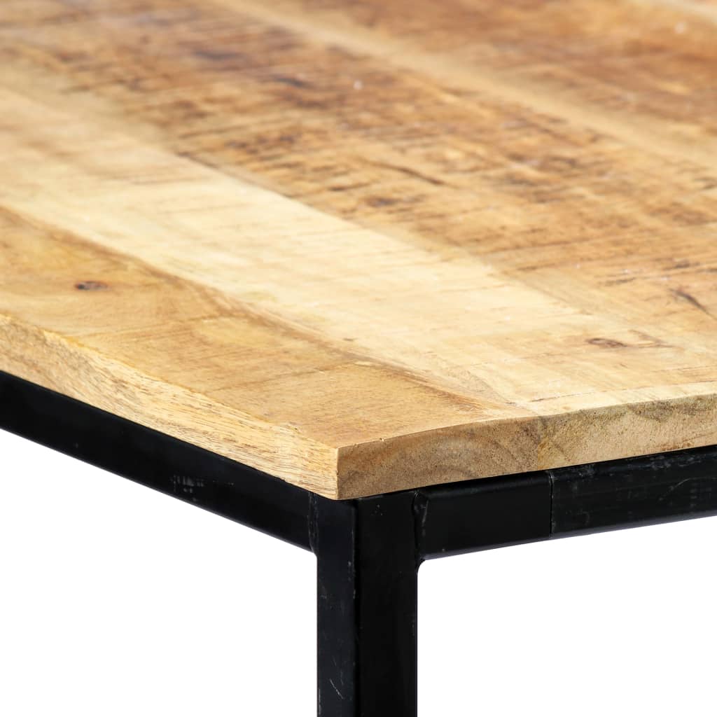 vidaXL Eettafel 180x90x75 cm massief ruw mangohout - Aashly