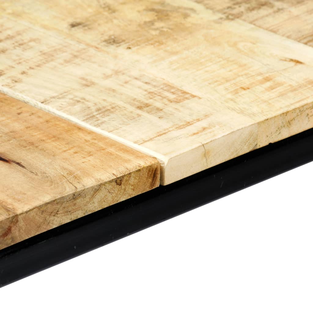 vidaXL Eettafel 180x90x75 cm massief ruw mangohout - Aashly