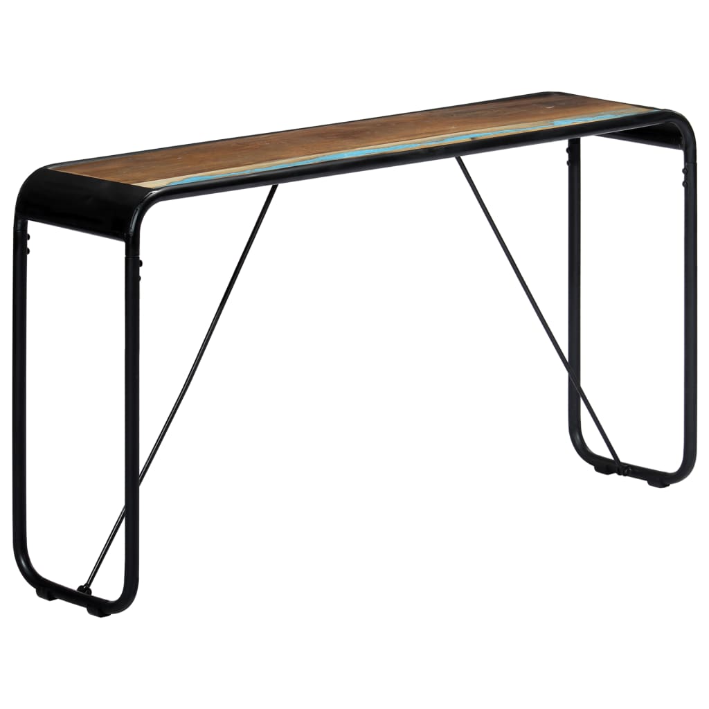 vidaXL Wall Table 140x35x76 cm Solid Rough Mango Wood