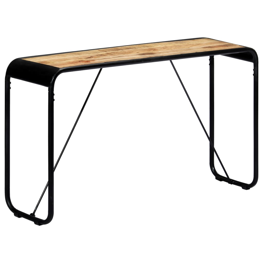 vidaXL Wall Table 140x35x76 cm Solid Rough Mango Wood