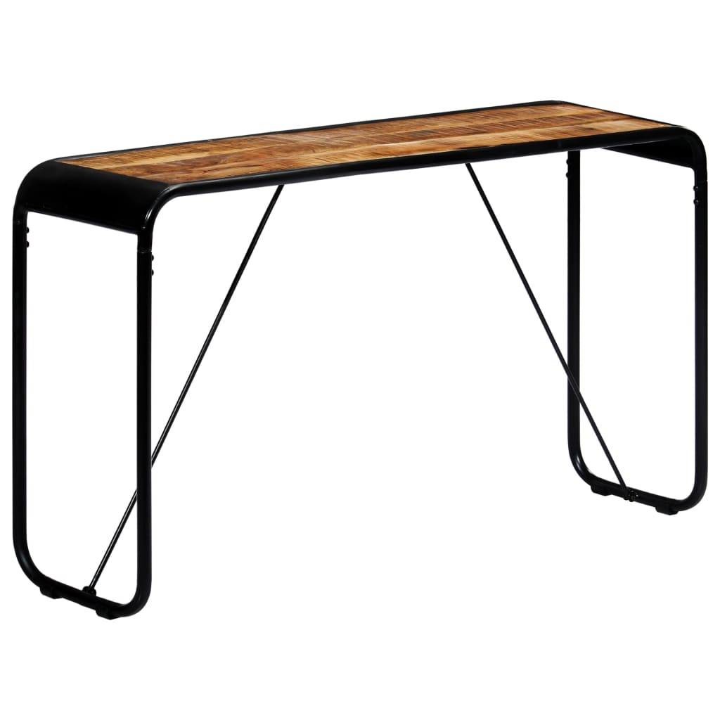 vidaXL Wall Table 140x35x76 cm Solid Rough Mango Wood