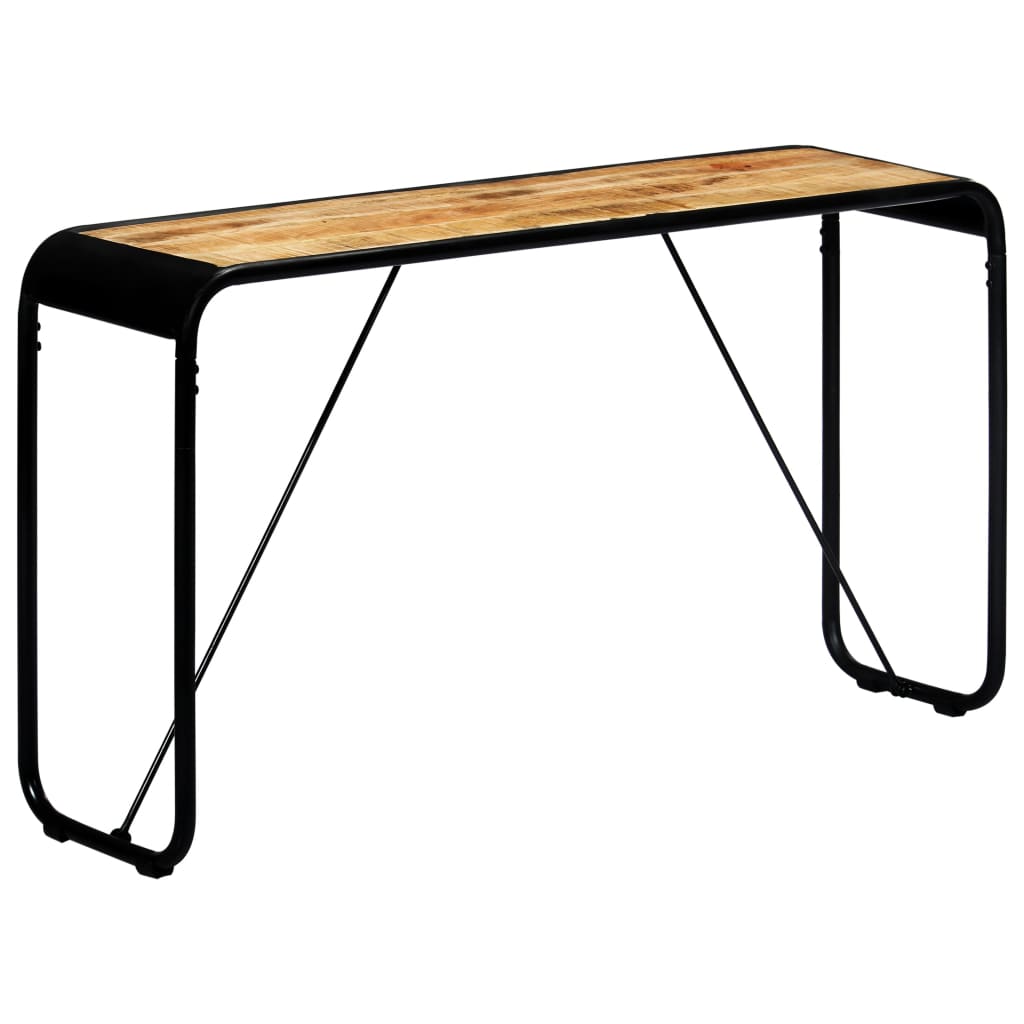 vidaXL Wall Table 140x35x76 cm Solid Rough Mango Wood
