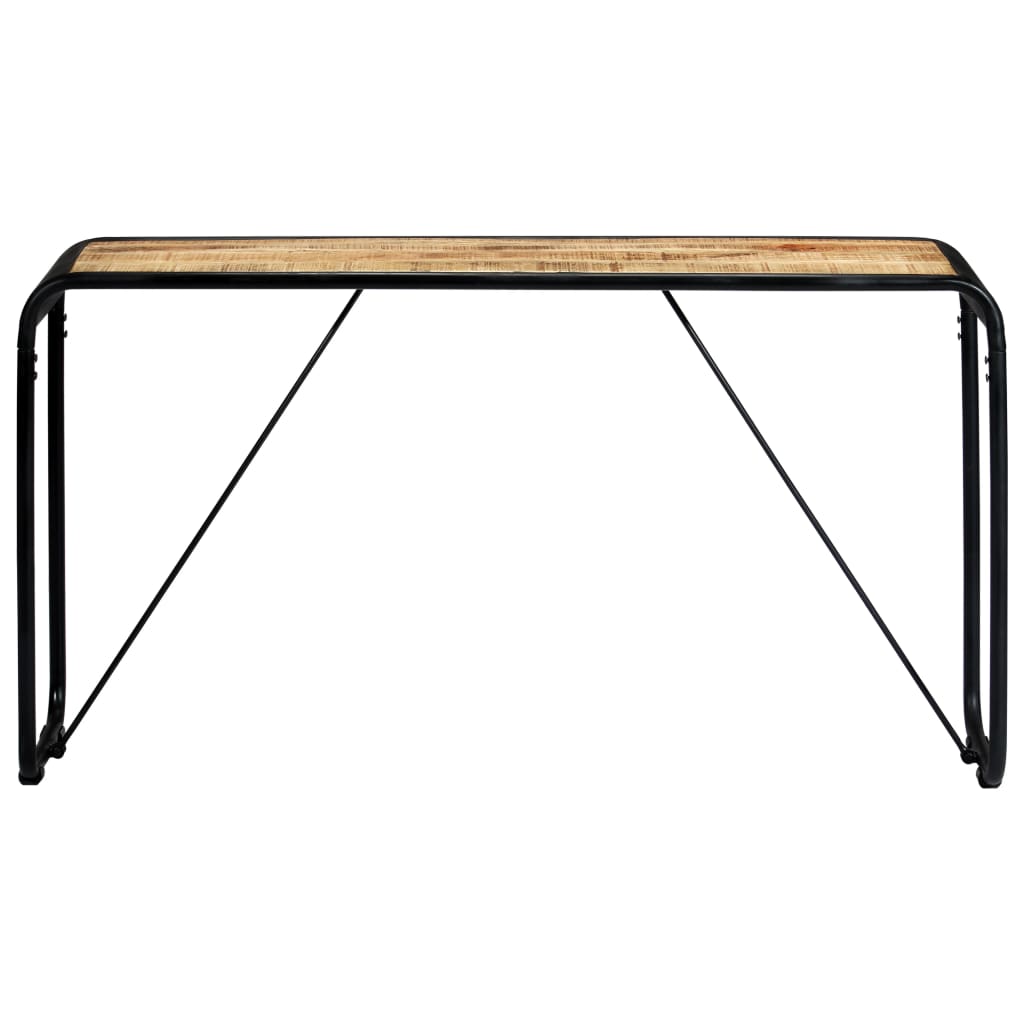 vidaXL Wall Table 140x35x76 cm Solid Rough Mango Wood