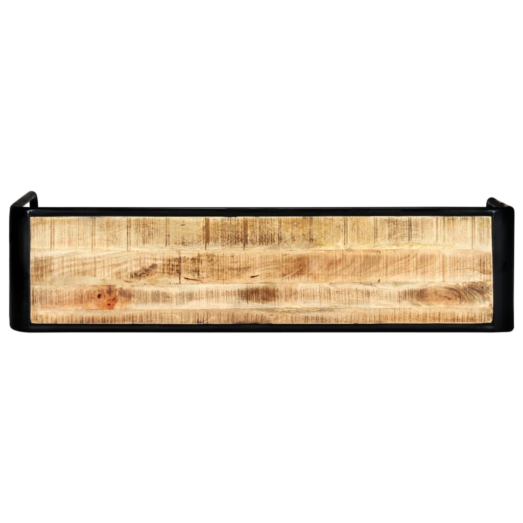 vidaXL Wall Table 140x35x76 cm Solid Rough Mango Wood