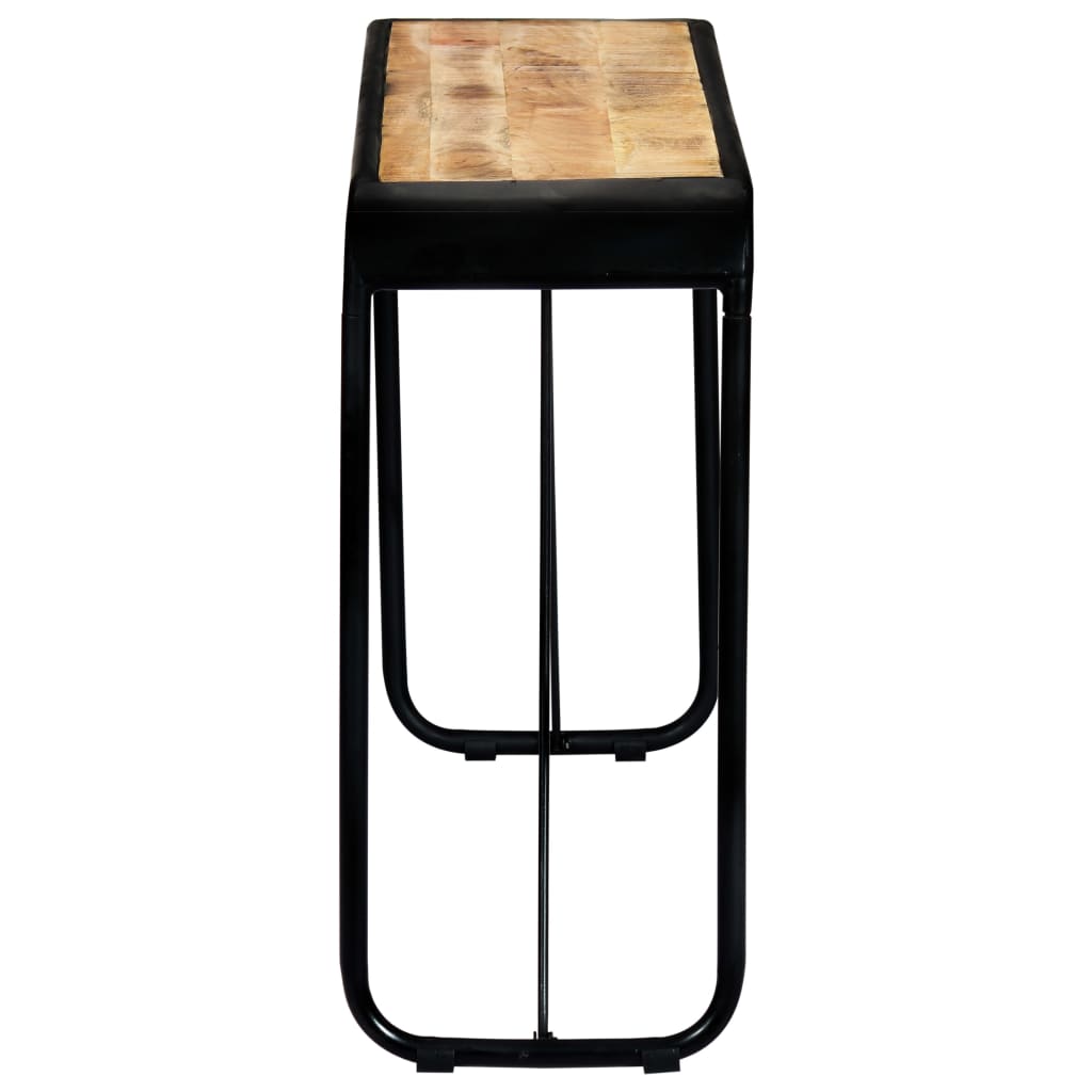 vidaXL Wall Table 140x35x76 cm Solid Rough Mango Wood