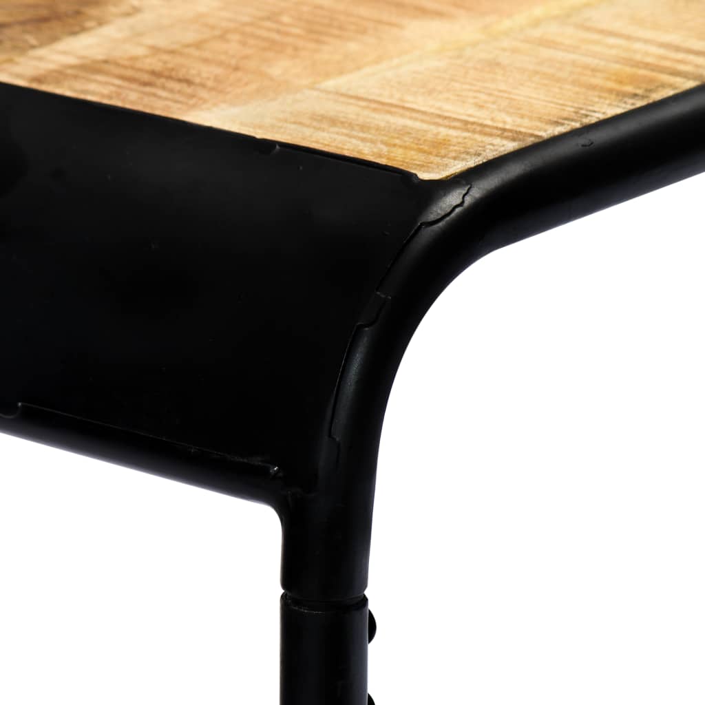 vidaXL Wall Table 140x35x76 cm Solid Rough Mango Wood