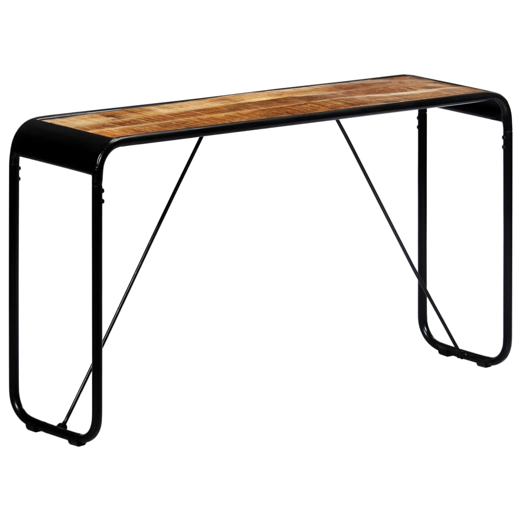vidaXL Wall Table 140x35x76 cm Solid Rough Mango Wood