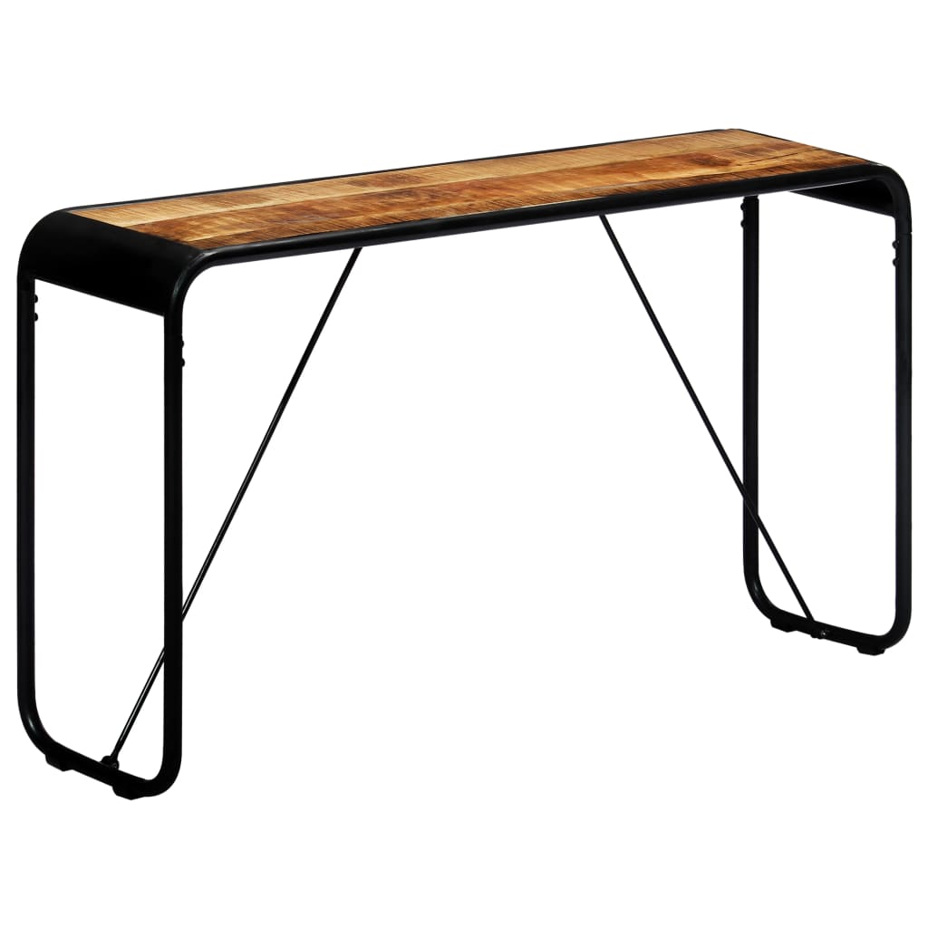 vidaXL Wall Table 140x35x76 cm Solid Rough Mango Wood