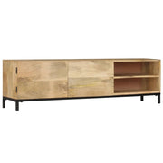 vidaXL TV Stand 145x30x41 cm Solid Mango Wood
