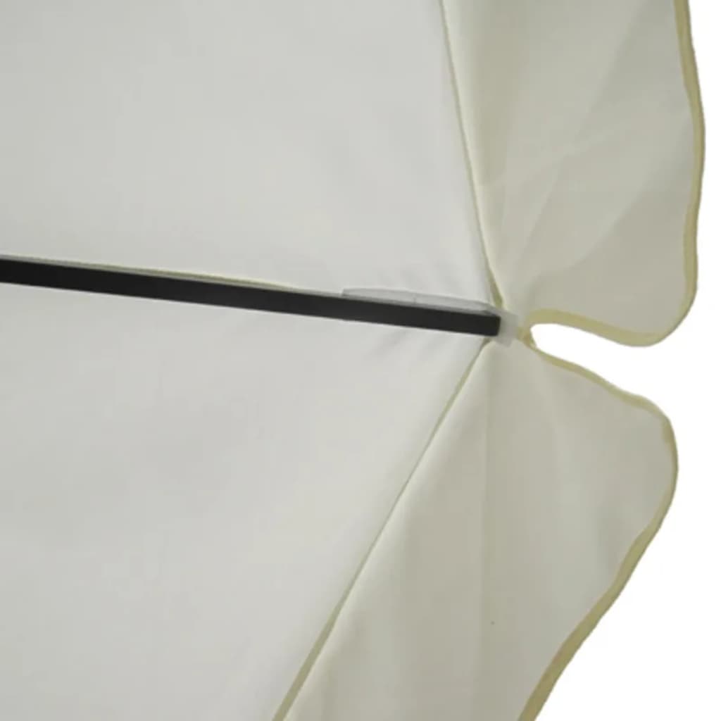 Parasol met draagbare voet aluminium (wit) - Aashly