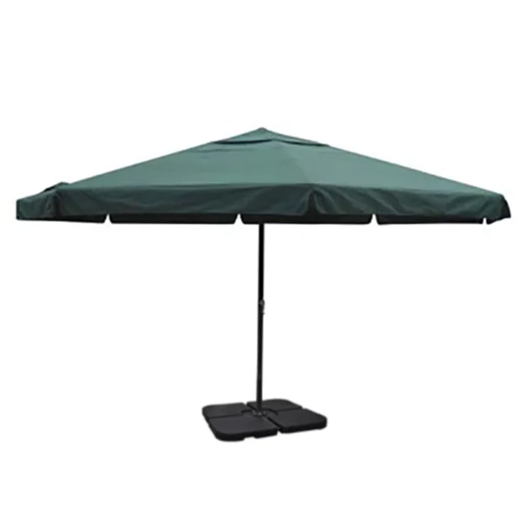 Parasol met draagbare voet aluminium (wit) - Aashly