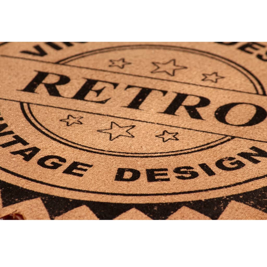 vidaXL Barset massief gerecycled hout, echt leer en canvas 5-delig - Aashly