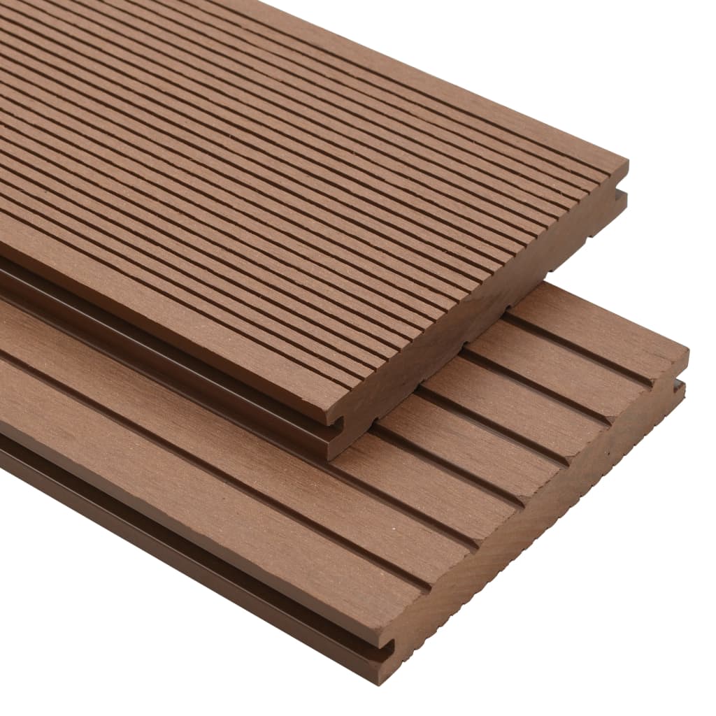 vidaXL Terrasplanken met accessoires 25 m² 4 m massief HKC zwart