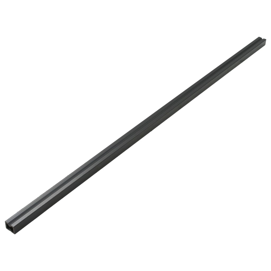 vidaXL Decking boards with accessories 25 m² 4 m solid WPC black
