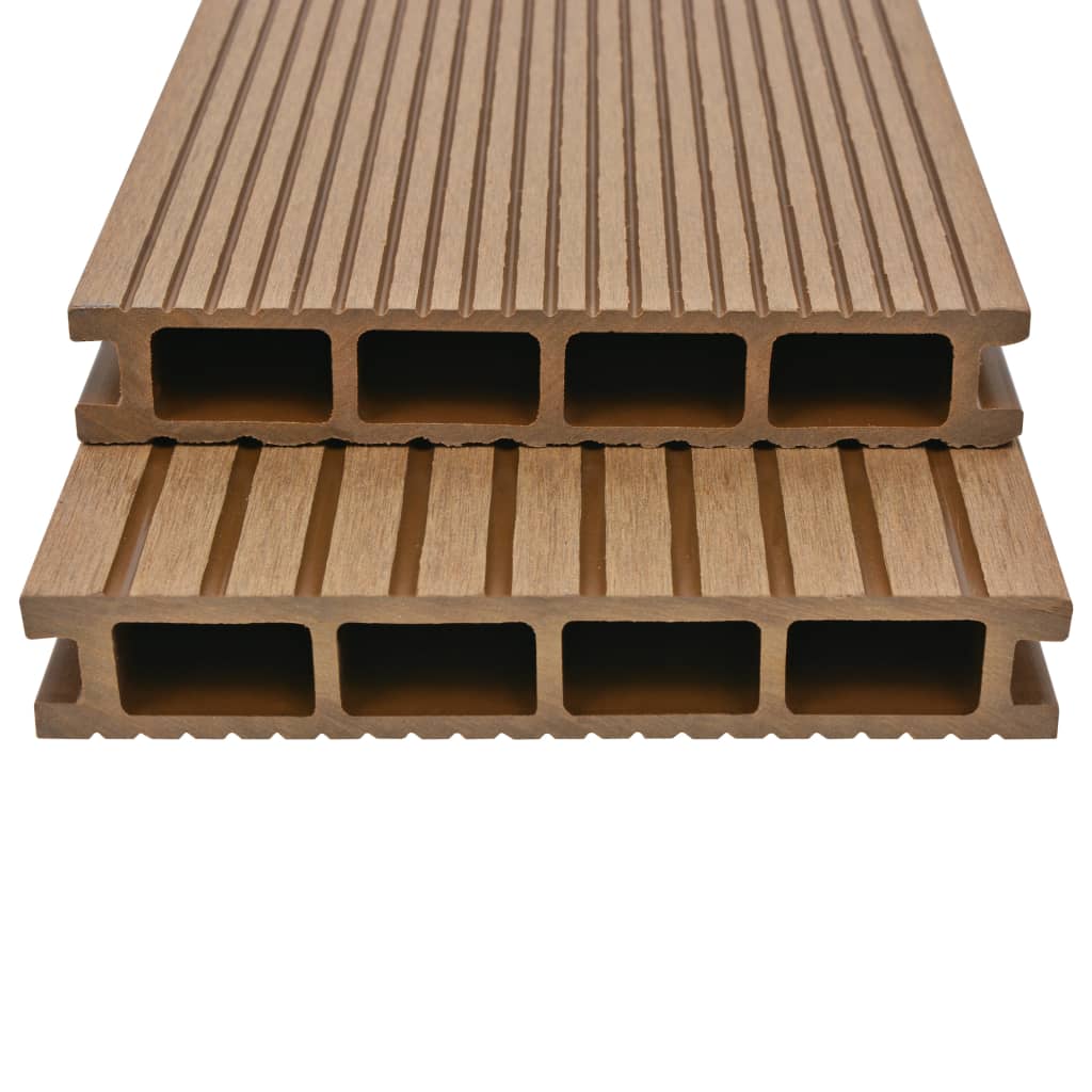 vidaXL Terrasplanken HKC met accessoires 26 m² 2,2 m antraciet
