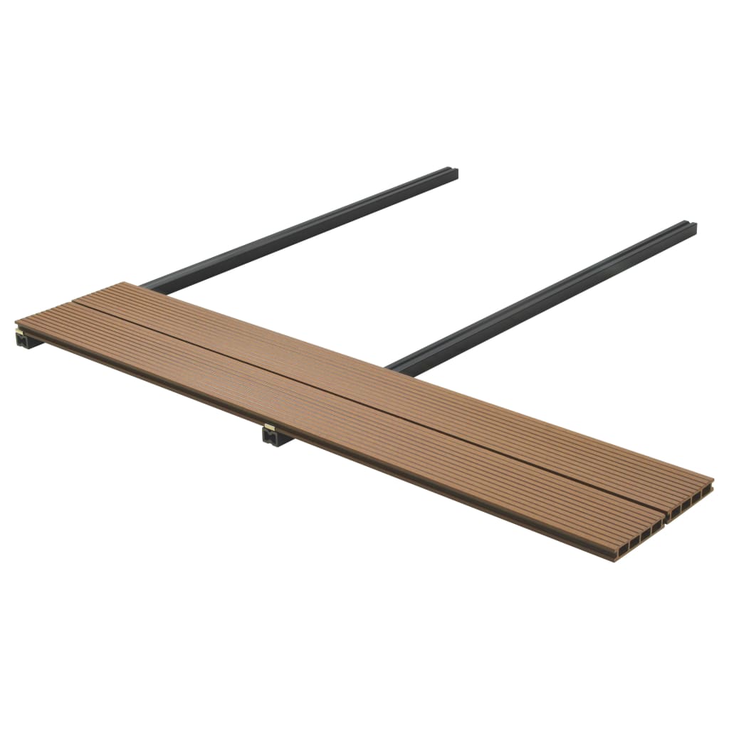 vidaXL Decking Boards HKC with Accessories 26 m² 2.2 m Anthracite
