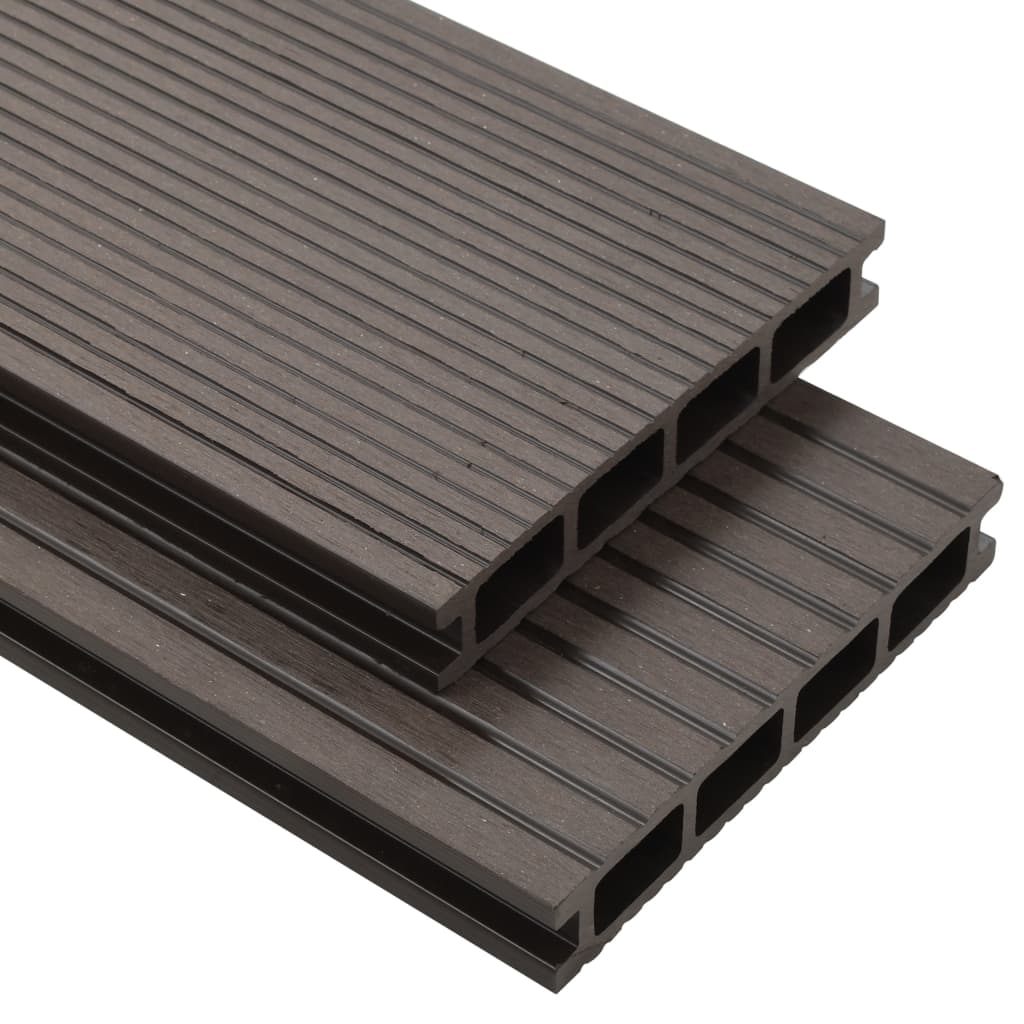 vidaXL Decking Boards HKC with Accessories 26 m² 2.2 m Anthracite