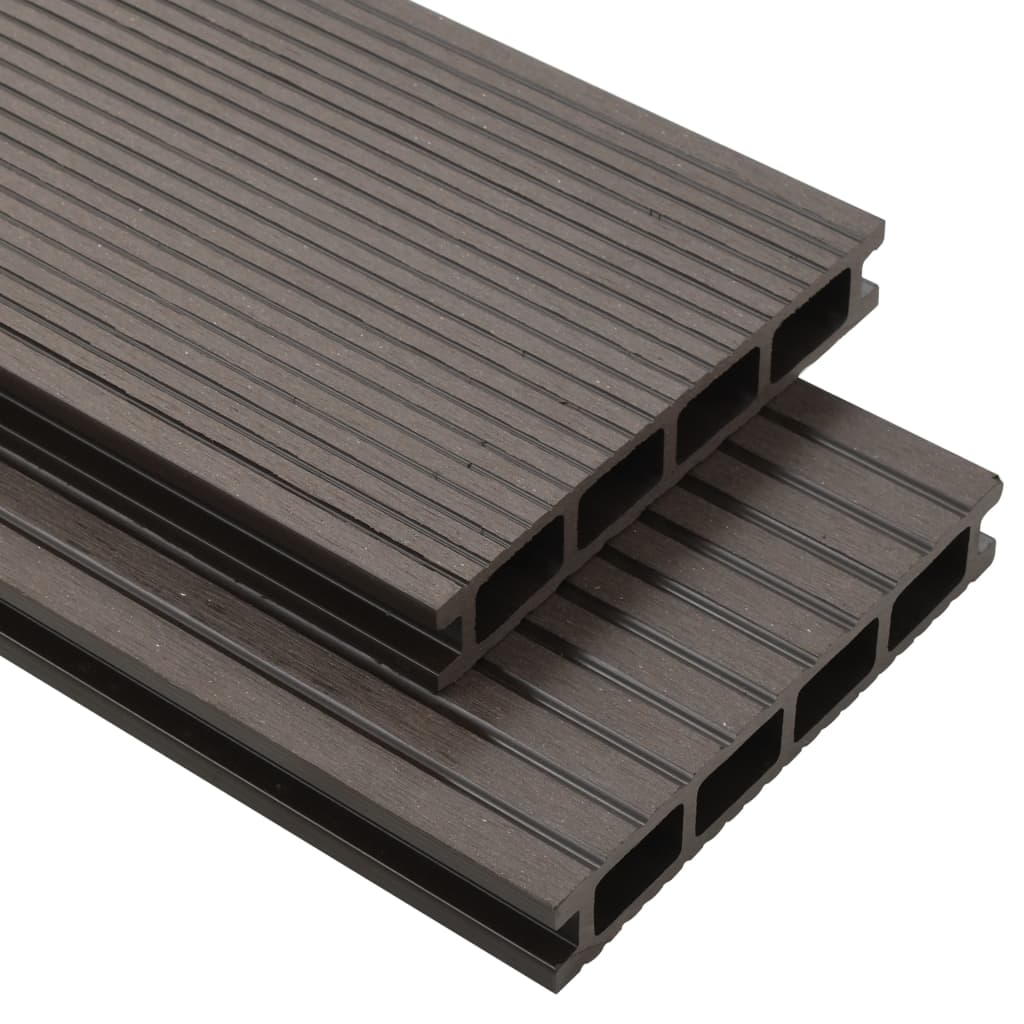 vidaXL Decking Boards HKC with Accessories 26 m² 2.2 m Anthracite