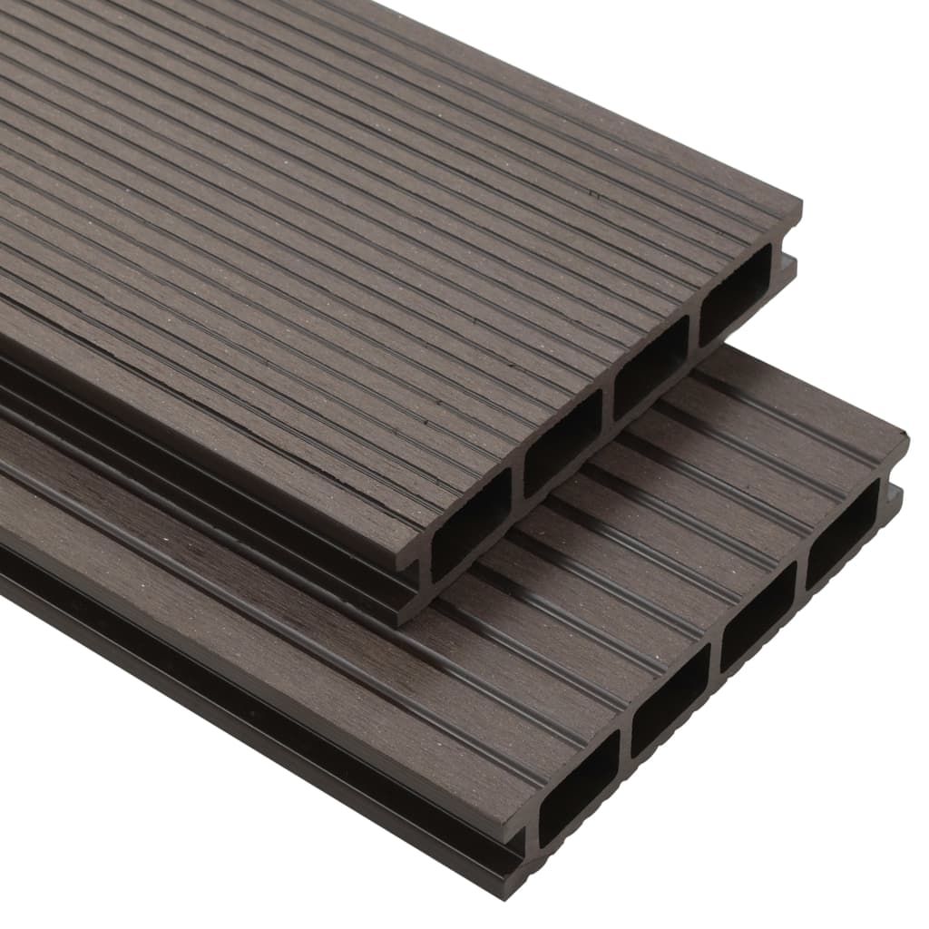 vidaXL Decking Boards HKC with Accessories 26 m² 2.2 m Anthracite