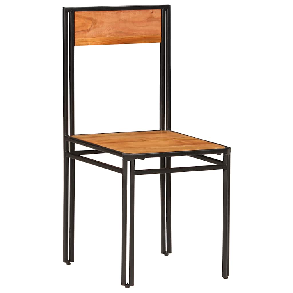 vidaXL Eetkamerstoelen 4 st massief acaciahout