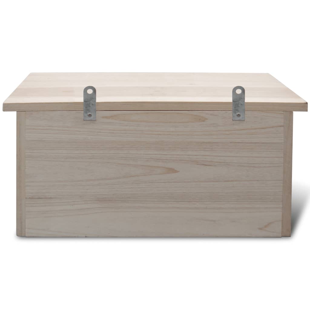vidaXL Mussenhuizen 2 st 44x15,5x21,5 cm hout