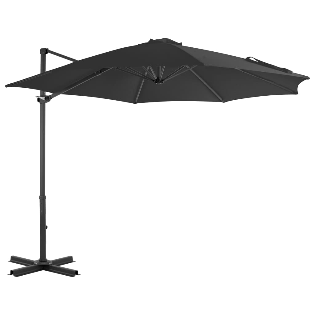 vidaXL Parasol met draagbare voet antracietkleurig - Aashly