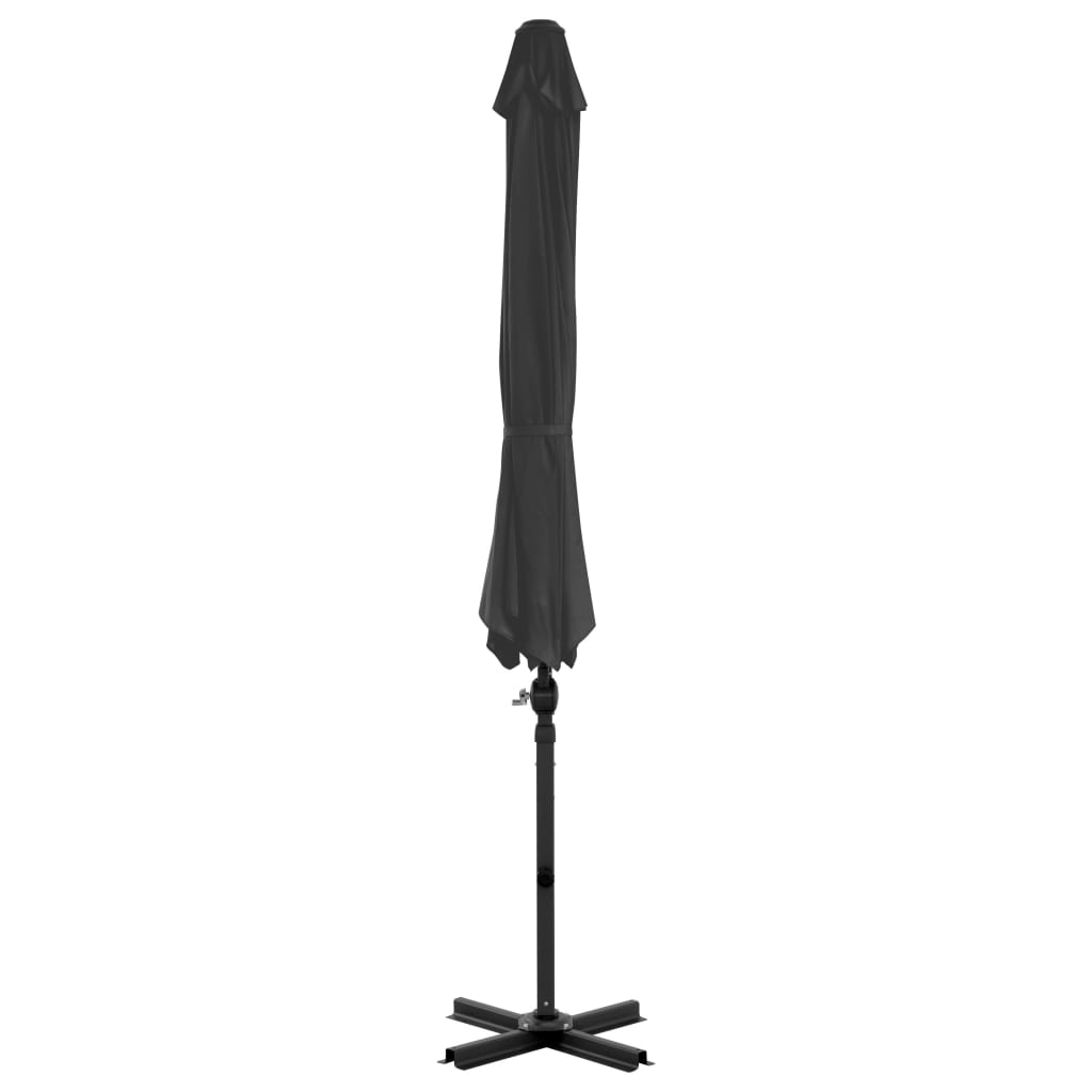 vidaXL Parasol met draagbare voet antracietkleurig - Aashly