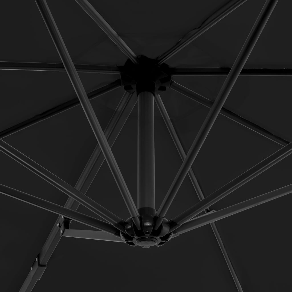 vidaXL Parasol met draagbare voet antracietkleurig - Aashly