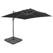 vidaXL Parasol met draagbare voet antracietkleurig - Aashly