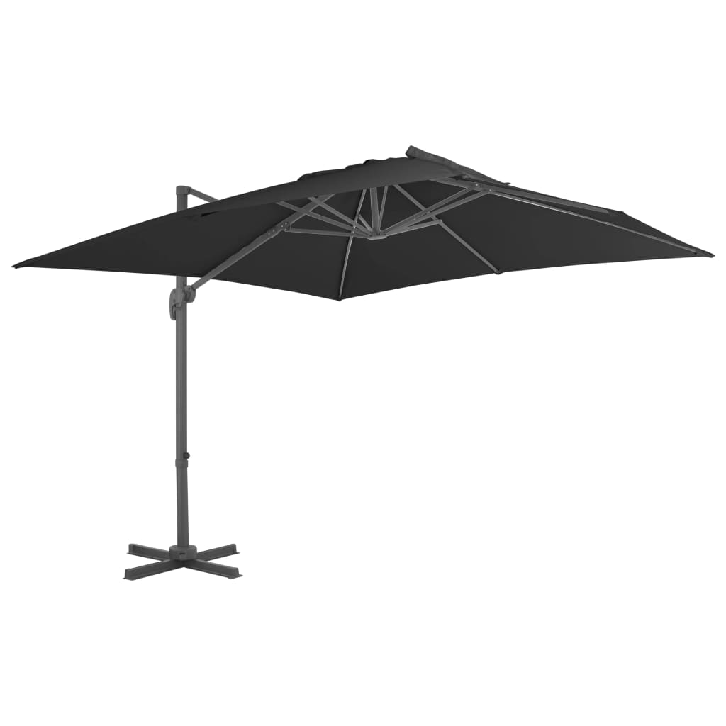vidaXL Parasol met draagbare voet antracietkleurig - Aashly