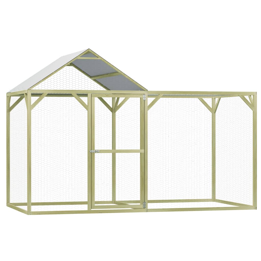 vidaXL Kippenhok 4,5x1,5x2 m geïmpregneerd grenenhout - Aashly