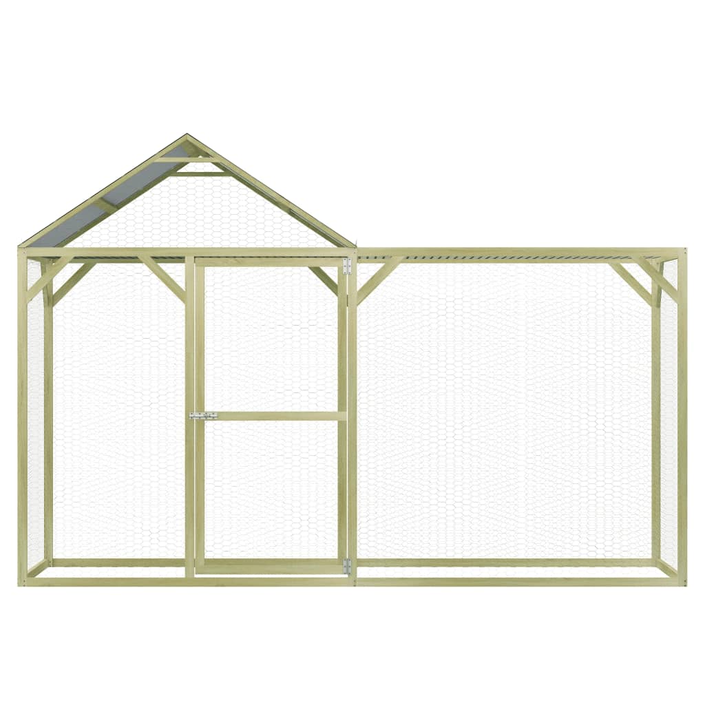 vidaXL Kippenhok 4,5x1,5x2 m geïmpregneerd grenenhout - Aashly