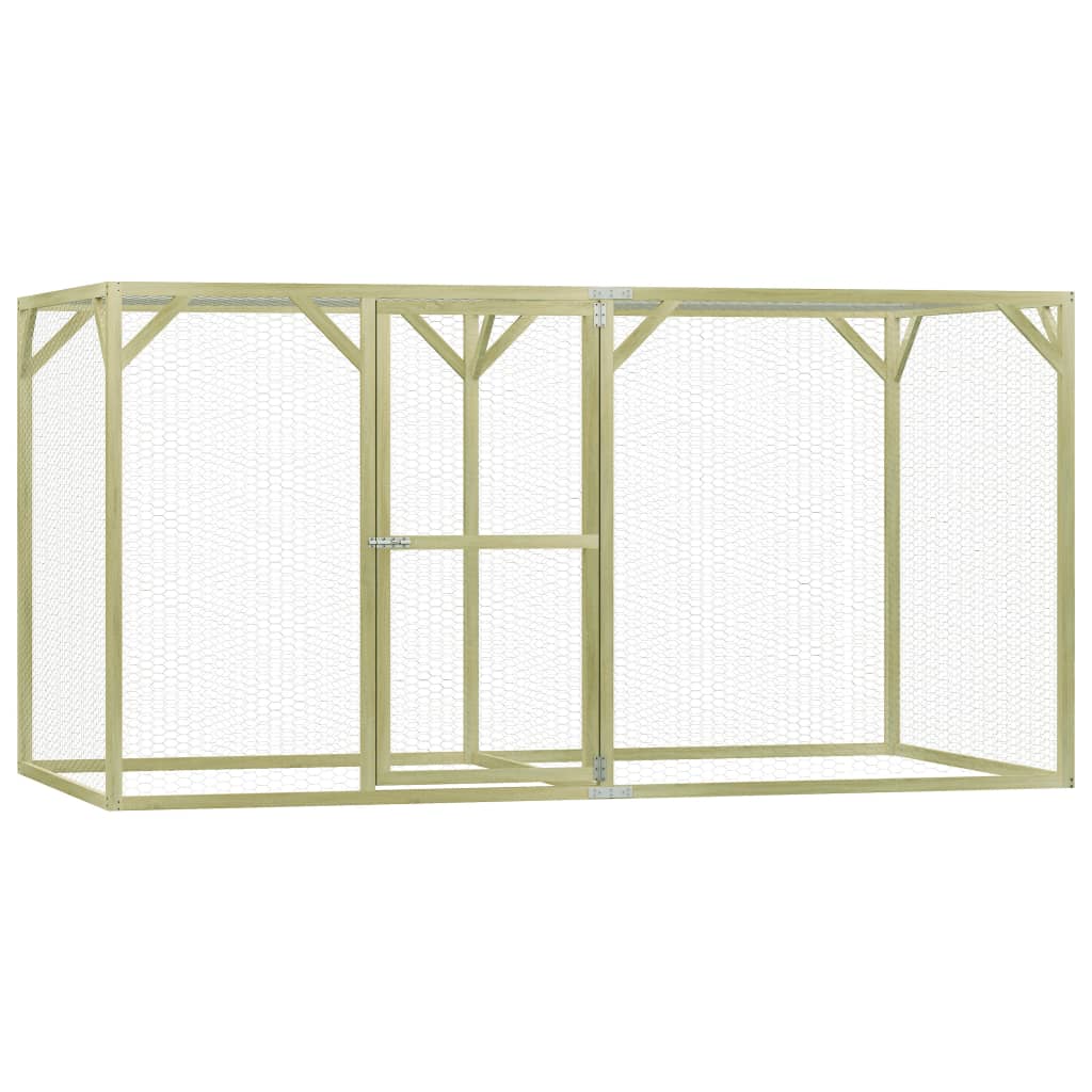 vidaXL Kippenhok 1,5x1,5x1,5 m geïmpregneerd grenenhout - Aashly