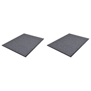 vidaXL Deurmatten 2 st 90x60 cm PVC grijs - Aashly