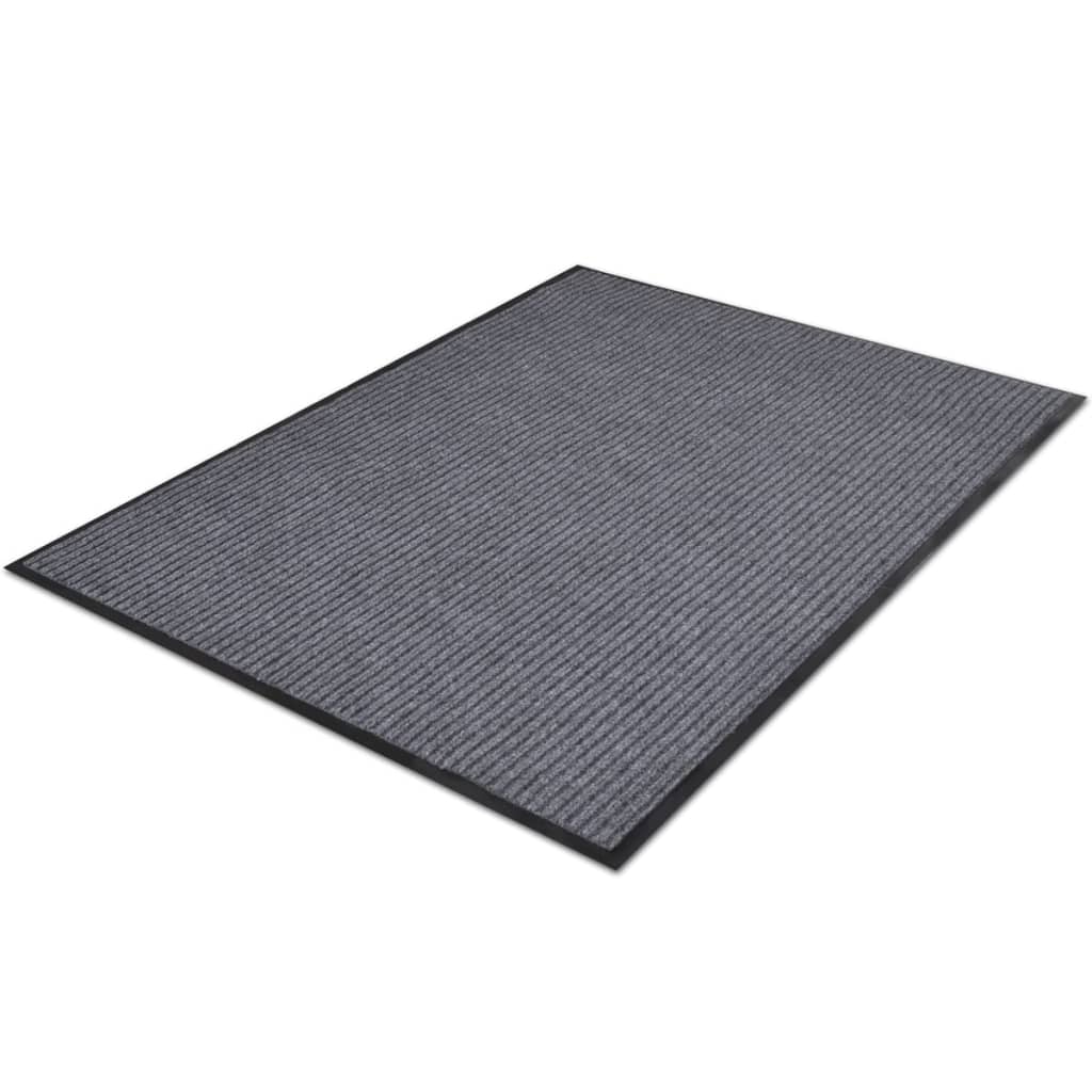vidaXL Deurmatten 2 st 90x60 cm PVC grijs - Aashly