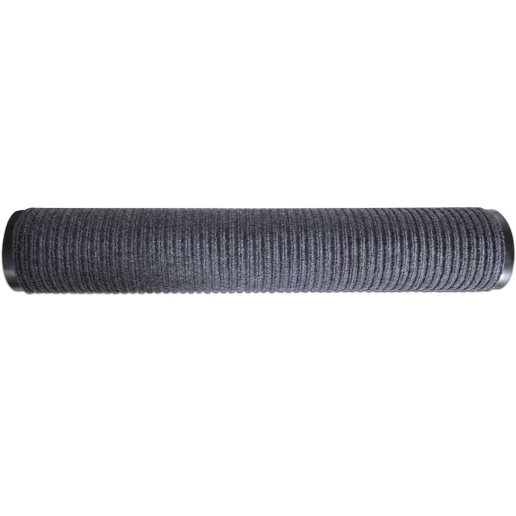 vidaXL Deurmatten 2 st 90x60 cm PVC grijs - Aashly