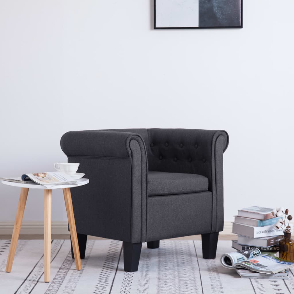 vidaXL Fauteuil met patchwork stof meerkleurig - Aashly