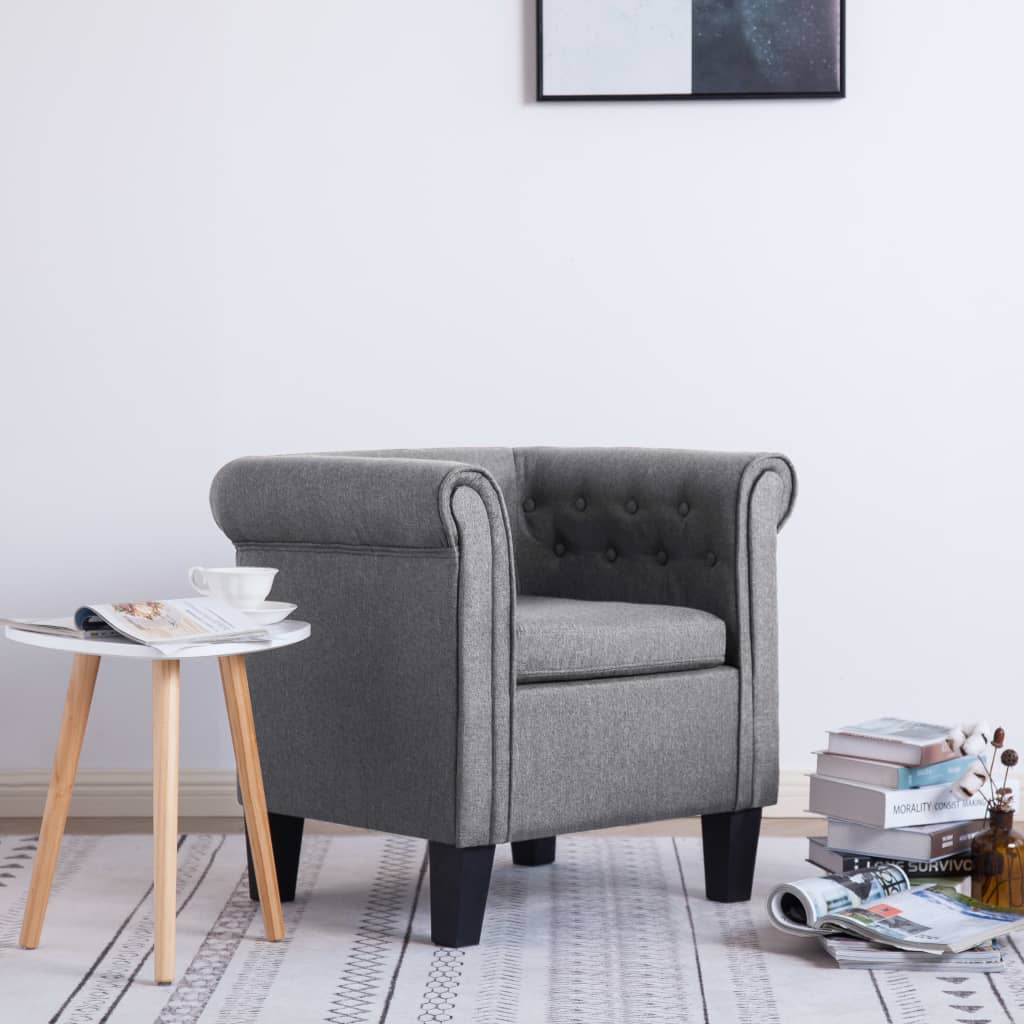 vidaXL Fauteuil met patchwork stof meerkleurig - Aashly