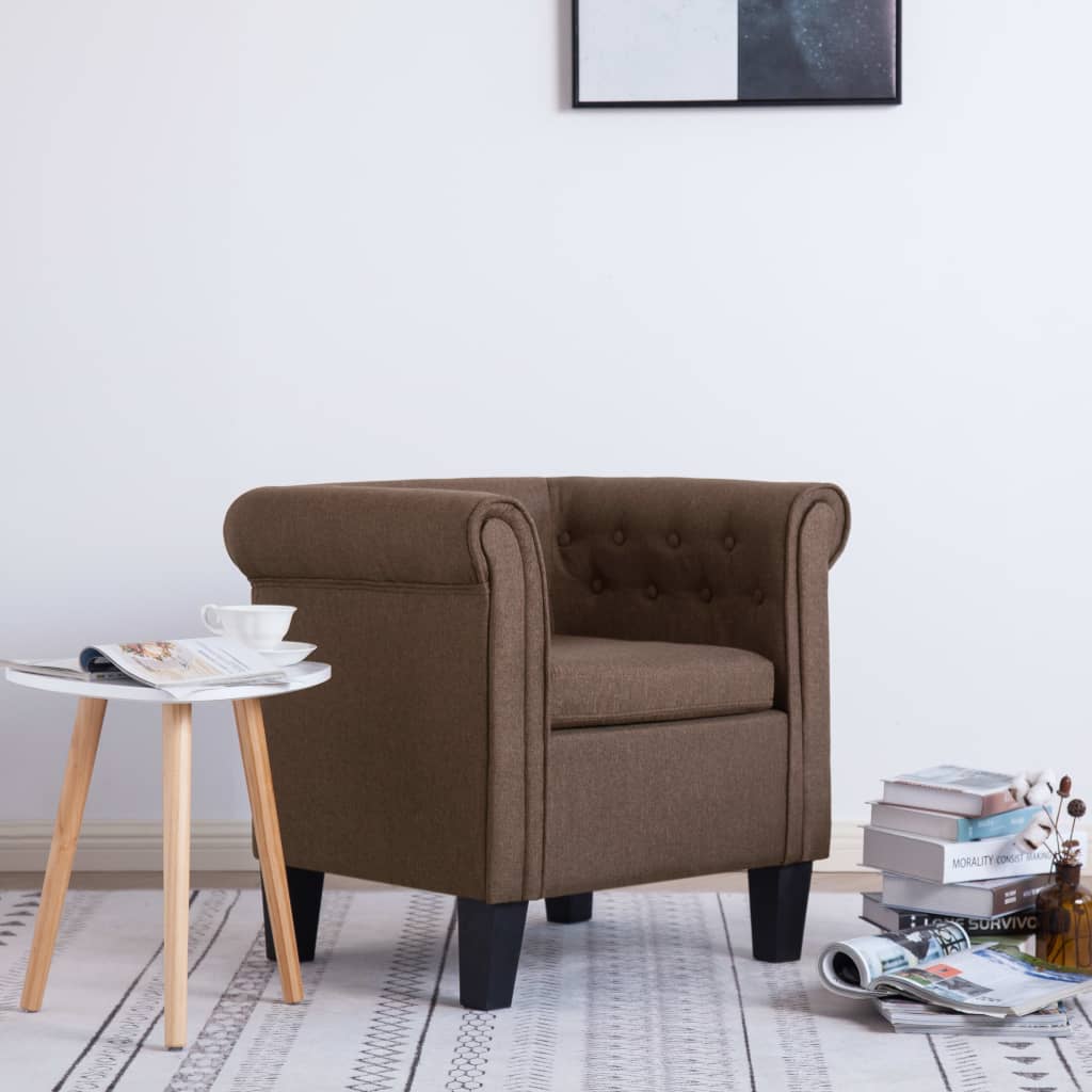vidaXL Fauteuil met patchwork stof meerkleurig - Aashly