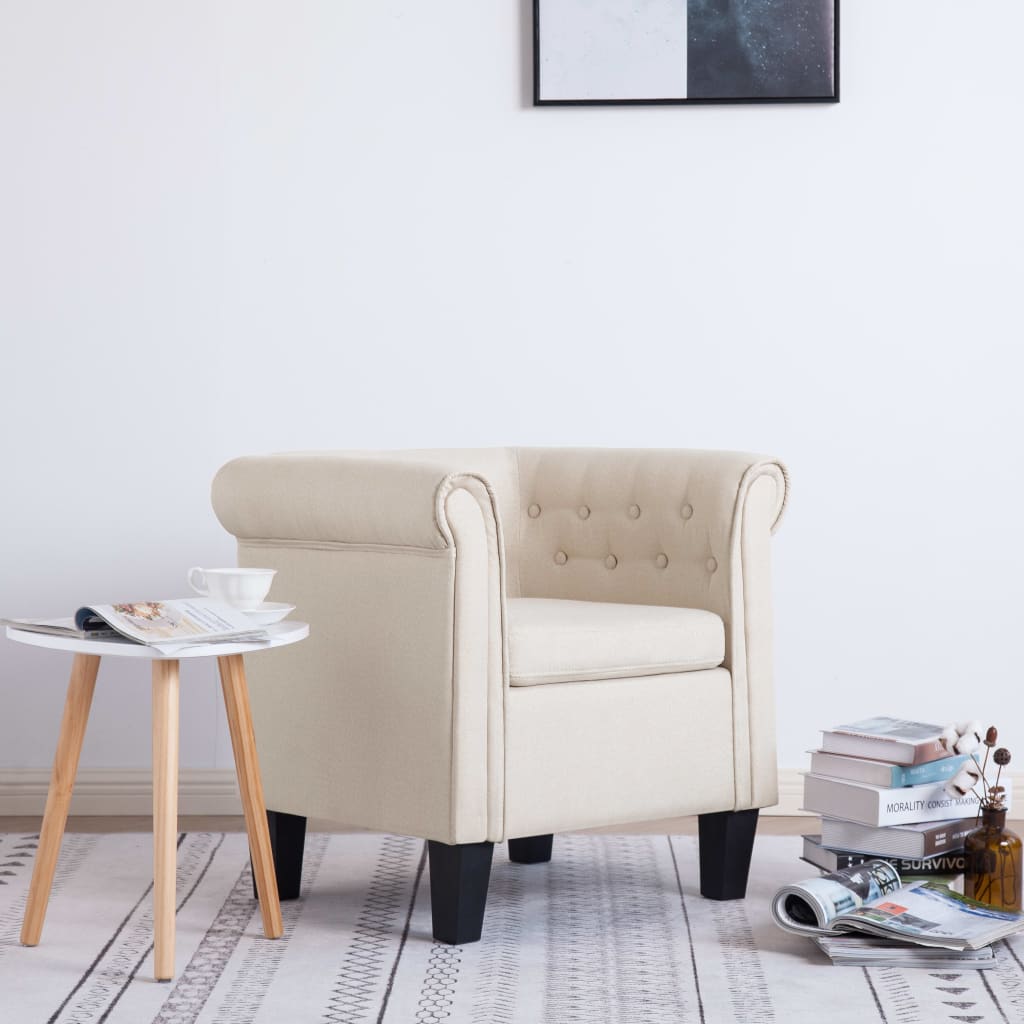 vidaXL Fauteuil met patchwork stof meerkleurig - Aashly