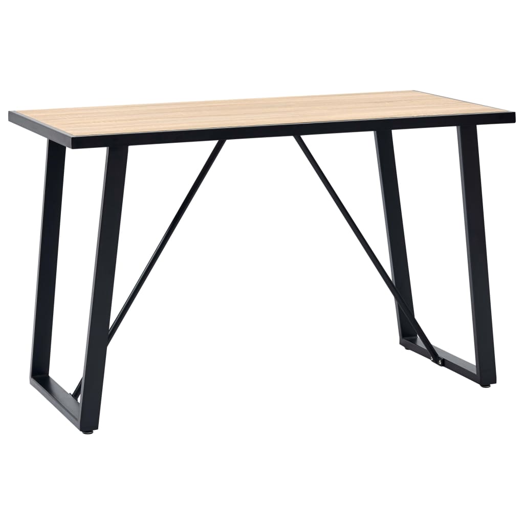vidaXL Eettafel 200x100x75 cm MDF eikenkleurig