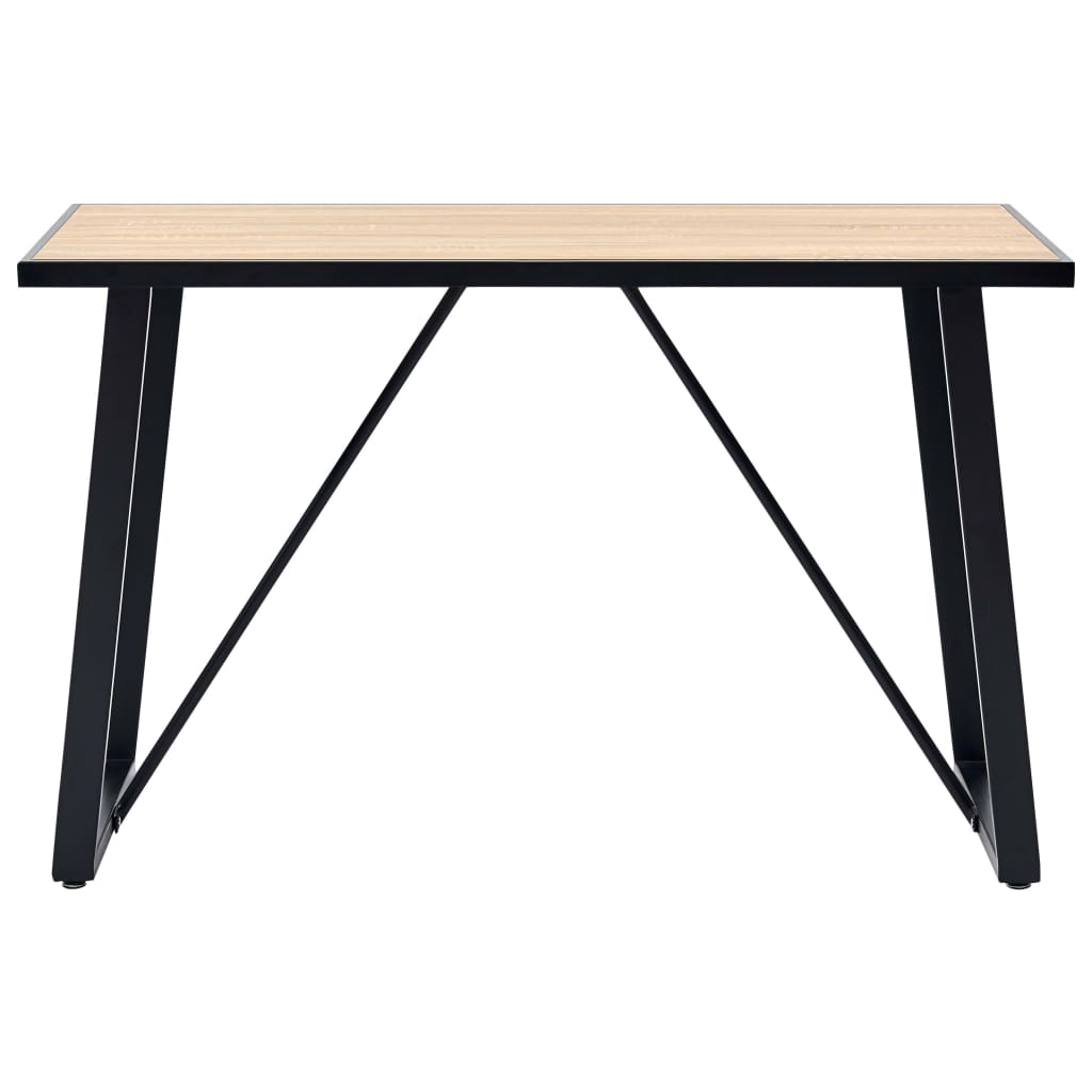 vidaXL Eettafel 200x100x75 cm MDF eikenkleurig