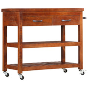 vidaXL Keukentrolley 100x48x89 cm massief acaciahout - Aashly