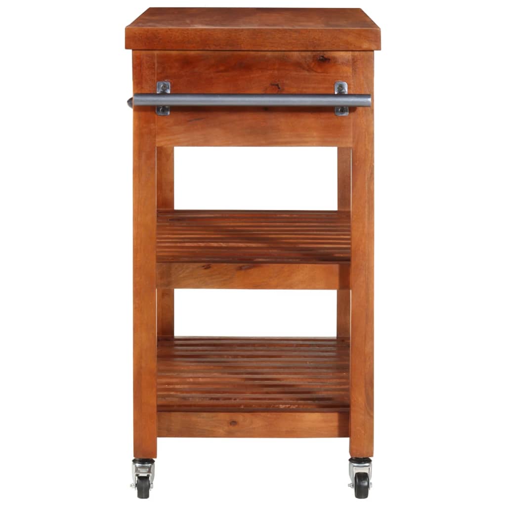 vidaXL Keukentrolley 100x48x89 cm massief acaciahout - Aashly