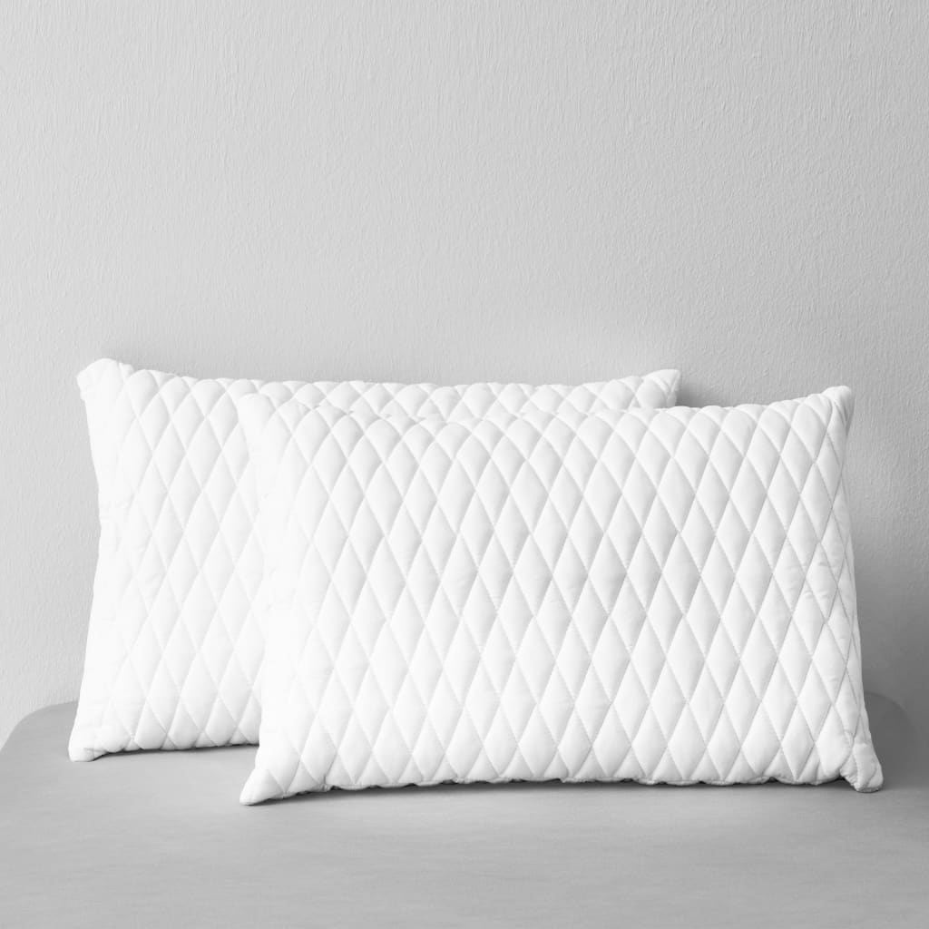 vidaXL Kussens 2 st 80x40x14 cm traagschuim - Aashly