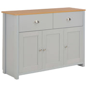 vidaXL Dressoir 112x35x81 cm grijs - Aashly