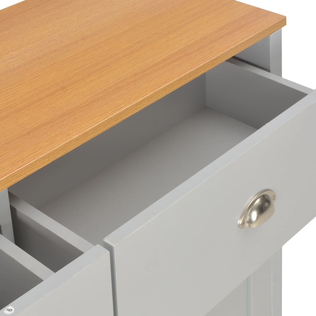 vidaXL Dressoir 112x35x81 cm grijs - Aashly
