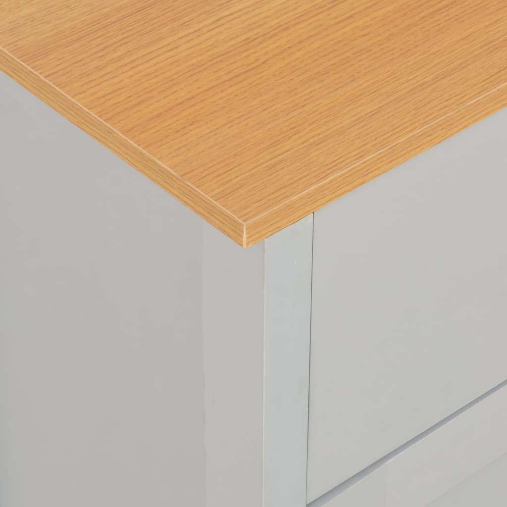 vidaXL Dressoir 112x35x81 cm grijs - Aashly