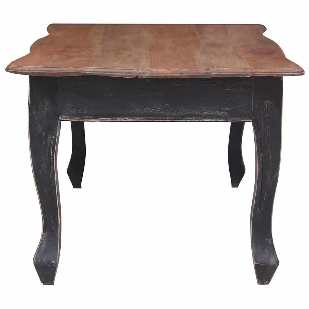 vidaXL Salontafel 120x60x45 cm massief mahoniehout zwart